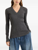 Brunello Cucinelli Wool V Necked Sweater