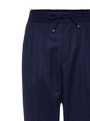 Brunello Cucinelli Wool Drawstring Trousers