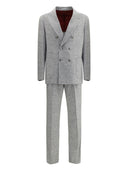 Brunello Cucinelli Wool Blend Double Breasted Suit