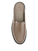Brunello Cucinelli de cuero mulas planas