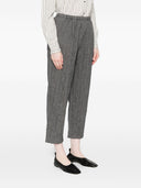 Apuntob Wool And Linen Blend Trousers