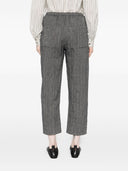 Apuntob Wool And Linen Blend Trousers
