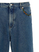 Valentino Embroidered Denim Jeans