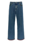 Valentino Embroidered Denim Jeans