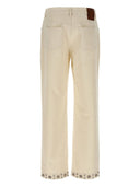 Pantaloni tori di cotone Valentino