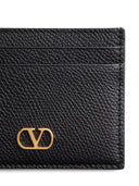 Valentino Garavani V Logo Signautre Leather Card Case