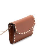 Valentino Garavani Rockstud Leather Portafoglio sulla catena
