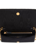 Valentino Garavani V Logo Signature Velvet Wallet On Chain