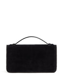 Valentino Garavani V Logo Signature Velvet Wallet On Chain