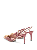 Valentino Garavani V Logo Signature Velvet Slingback Pumps