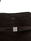 Toteme Main Belted Suede Leather Bucket Bag
