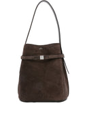 Toteme Main Belted Suede Leather Bucket Bag