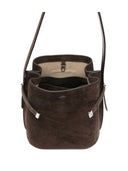 Toteme Main Belted Suede Leather Bucket Bag