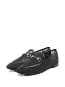 Gucci新的Jordaan GG Crystal Loafers