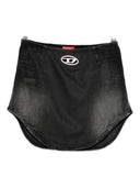 Diesel oval d denim nederdel