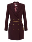 Elisabetta Franchi Double Breasted Short Dress