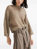 Brunello Cucinelli Open Knit Sweater