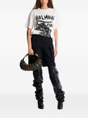 Balmain Leopard Print T Shirt