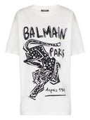 Balmain Leopard Print T Shirt
