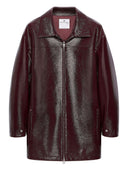 Courreges Vinyl Bomber Jacket