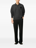 Ami Paris Ami De Coeur Wool Polo Shirt