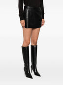 Parosh Leather Mini Skirt