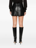 Parosh Leather Mini Skirt