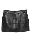 Parosh Leather Mini Skirt