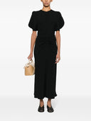 Victoria Beckham Gathered Waist Midi Dress