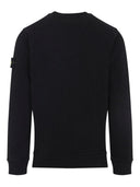 Stone Island Logo Cotton Crewneck Sweatshirt