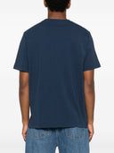 Autry x maison kitsune logo algodón camiseta