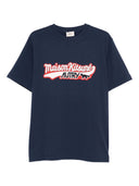 Autry x maison kitsune logo algodón camiseta