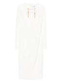 Elisabetta Franchi V Necked Midi -jurk