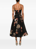 Zimmermann Hypnotic Linen And Silk Mini Dress