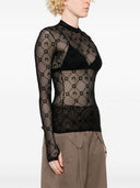 Marine Serre Monogram High Neck Top
