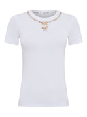 Marine Serre Trompe L'oeil Jewelry Cotton T Shirt
