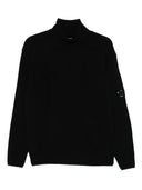 C.P.Company Logo Wool Turtle Neck Sweater