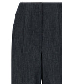 Fendi Cotton szeroko nóg spodnie
