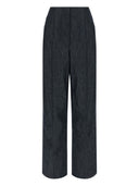 Fendi Cotton szeroko nóg spodnie