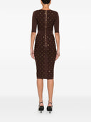 Elisabetta Franchi V Necked Midi Dress
