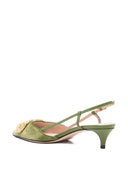 Valentino Garavani V Logo Signature Velvet Slingback Pumps