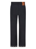 Valentino Embroidered Cotton Trousers