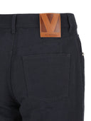Valentino Embroidered Cotton Trousers