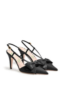 Valentino Garavani Bowow Leather Slingback Pumps