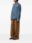 Ami Paris Denim Shirt With Logo