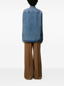 Ami Paris Denim Shirt With Logo