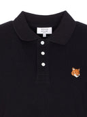 Maison Kitsune 'Fox Head Cotton Polo Shirt
