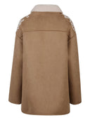 Ermanno Firenze Suede læder kort frakke
