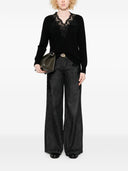 Ermanno Firenze broderet V Necked Sweater