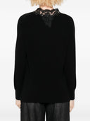 Ermanno Firenze broderet V Necked Sweater